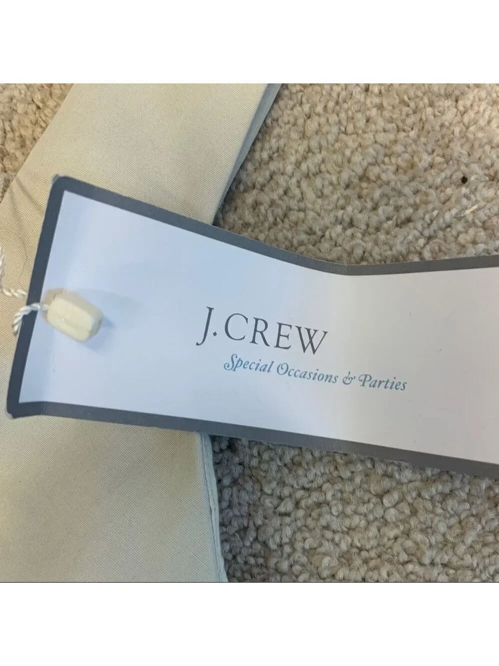 J. Crew special occasion and parties dress light beige/gray Sz8 NWT